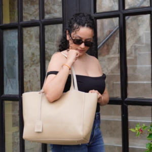 Beige Soft Tote Bag