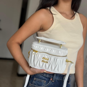 Miu Miu White Vanity Bag