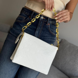 Louis Vuitton White Chain Pochette