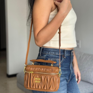 Miu Miu Camera Bag Camel