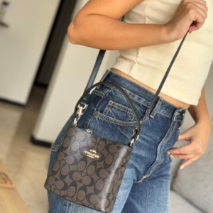 Coach Mini Bucket Negro Signature