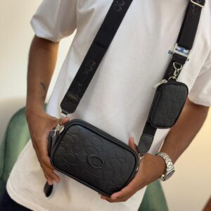 Carriel Coach Duo Black Crossbody