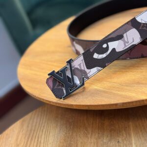 Louis Vuitton Camo Black Belt